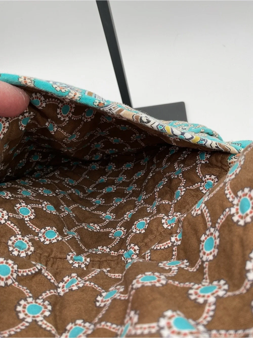 Vera Bradley Totally Turquoise Paisley Quilted Backpack